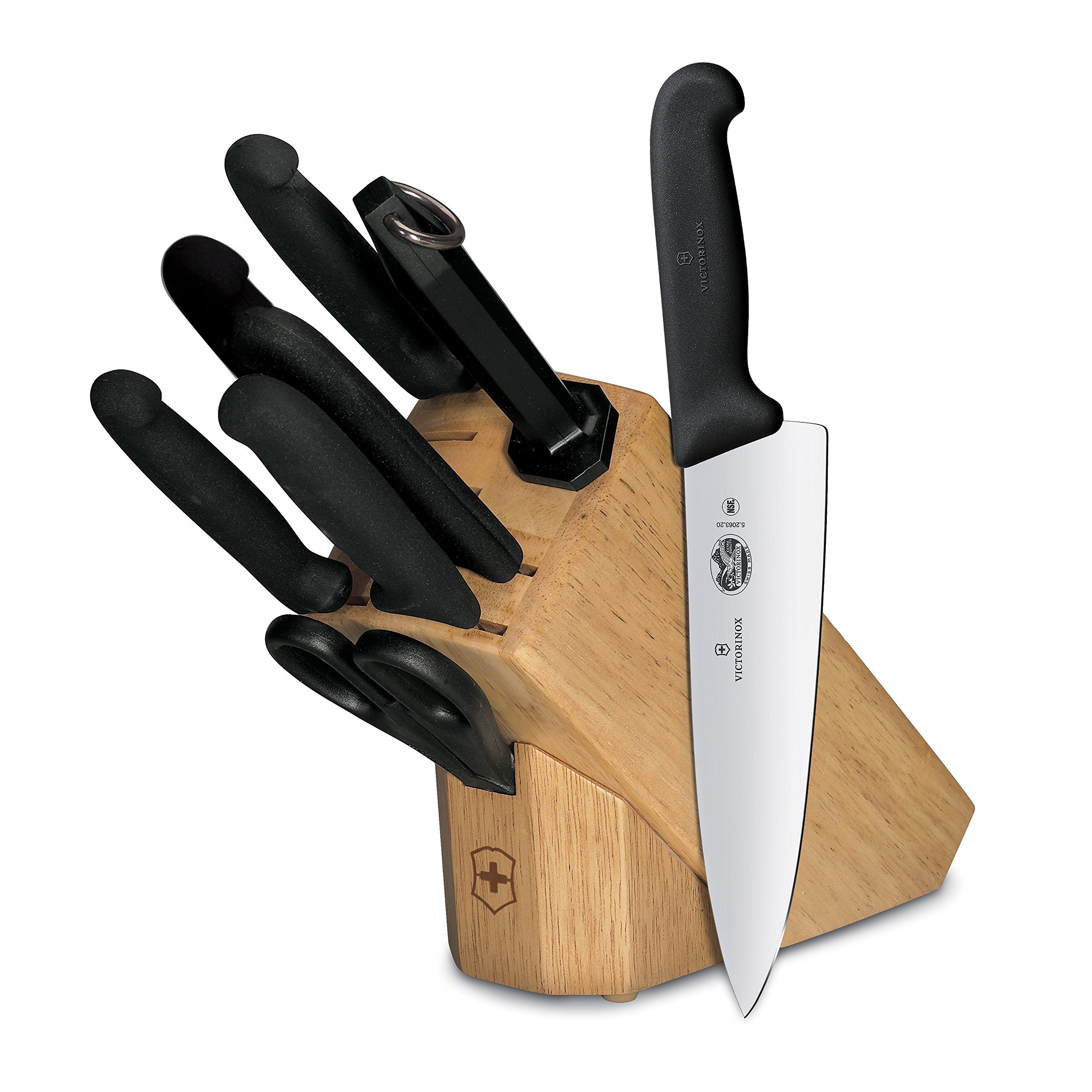 Victorinox 7-Piece Knife Set with Block, Rosewood Handles