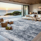 Washable Abstract Area Rug, Soft, Non-Slip, Stain Resistant