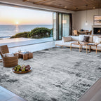 Washable Abstract Area Rug, Soft, Non-Slip, Stain Resistant