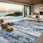 Washable Abstract Area Rug, Soft, Non-Slip, Stain Resistant
